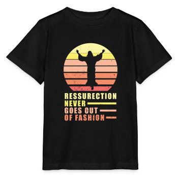 Christ Christianisme - T-shirt bio MINI CREATOR Stanley/Stella Enfant - noir - Devant - Mikhail (115cm)