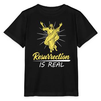 Christian Christianity Resurrection - Stanley/Stella MINI CREATOR Kids’ T-Shirt - black - Front - Mikhail (115cm)