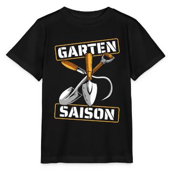 Hobbygärtner Garten Jahreszeit - Stanley/Stella Kinder T-Shirt MINI CREATOR  - Schwarz - Vorne - Mikhail (115cm)