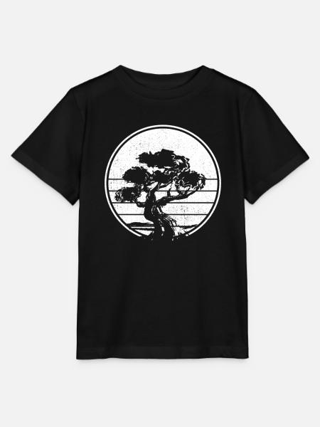 Bonsai Baum - Stanley/Stella Kinder T-Shirt MINI CREATOR  - Schwarz