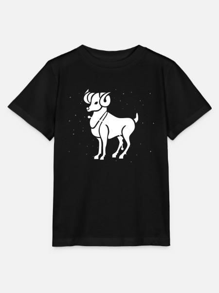 Widder Symbol - Stanley/Stella Kinder T-Shirt MINI CREATOR - Schwarz