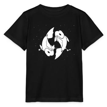 Sternzeichen Fische Symbol - Stanley/Stella Kinder T-Shirt MINI CREATOR  - Schwarz - Vorne - Mikhail (115cm)