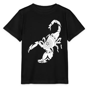 Sternzeichen Krebs Symbol - Stanley/Stella Kinder T-Shirt MINI CREATOR  - Schwarz - Vorne - Mikhail (115cm)