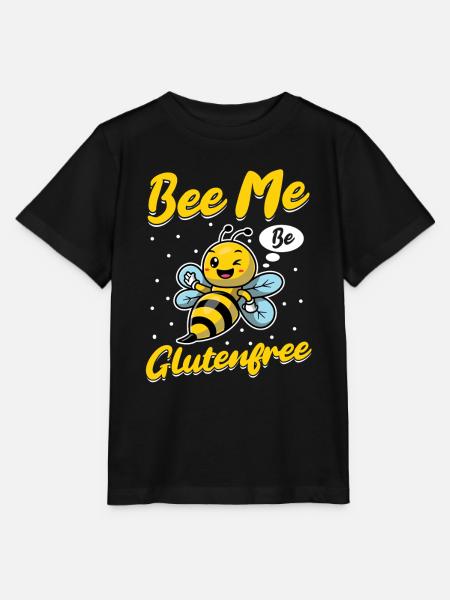 Glutenfrei Biene - Stanley/Stella Kinder T-Shirt MINI CREATOR  - Schwarz