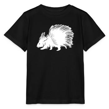 Porc-épic - T-shirt bio MINI CREATOR Stanley/Stella Enfant - noir - Devant - Mikhail (115cm)