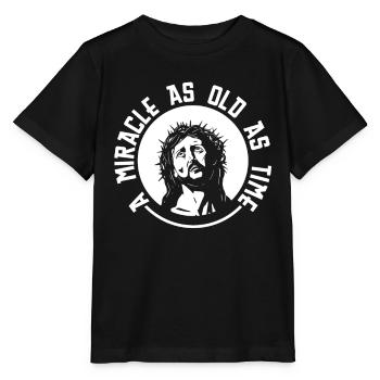 Christ Christianity Miracle - Stanley/Stella MINI CREATOR Kids’ T-Shirt - black - Front - Mikhail (115cm)