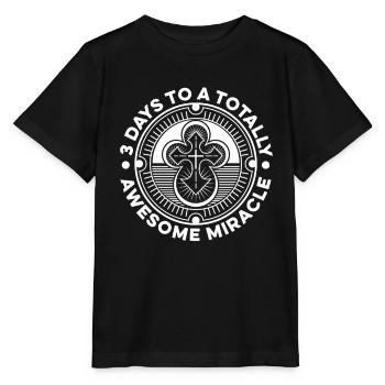 Christ Christianisme - T-shirt bio MINI CREATOR Stanley/Stella Enfant - noir - Devant - Mikhail (115cm)