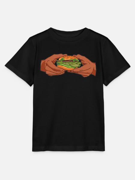 Vegetarisch Vegetarier - Stanley/Stella Kinder T-Shirt MINI CREATOR - Schwarz