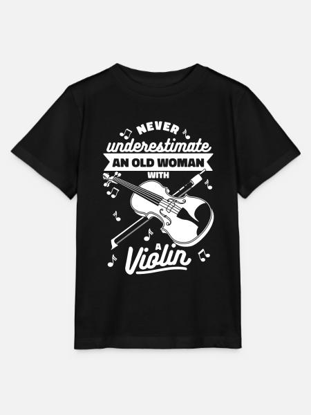 Violine Geige Witzig - Stanley/Stella Kinder T-Shirt MINI CREATOR - Schwarz