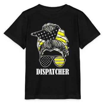 Centre de contrôle des appels d’urgence Lunettes de soleil - T-shirt bio MINI CREATOR Stanley/Stella Enfant - noir - Devant - Mikhail (115cm)
