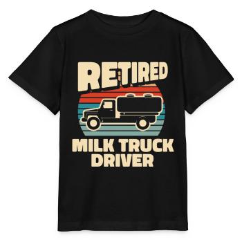 Cow Milk Milk Wagon - Stanley/Stella MINI CREATOR Kids’ T-Shirt - black - Front - Mikhail (115cm)