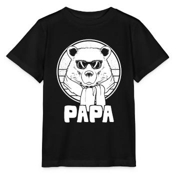 Fête des pères Papa Wear - T-shirt bio MINI CREATOR Stanley/Stella Enfant - noir - Devant - Mikhail (115cm)