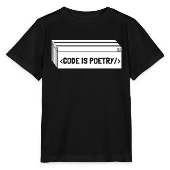 Programmeur Codeur développeur - T-shirt bio MINI CREATOR Stanley/Stella Enfant - noir - Devant - Mikhail (115cm)