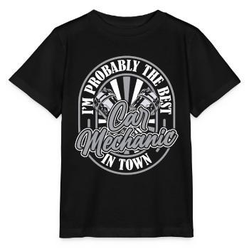 Kfz Mechaniker - Stanley/Stella Kinder T-Shirt MINI CREATOR  - Schwarz - Vorne - Mikhail (115cm)
