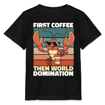 Hummer Lobster - Stanley/Stella Kinder T-Shirt MINI CREATOR  - Schwarz - Vorne - Mikhail (115cm)