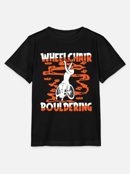 Bouldern Bouldering Rollstuhl - Stanley/Stella Kinder T-Shirt MINI CREATOR  - Schwarz