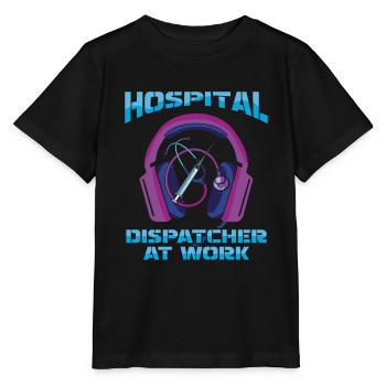 Casque d’opération du centre de contrôle des appels d’urgence - T-shirt bio MINI CREATOR Stanley/Stella Enfant - noir - Devant - Mikhail (115cm)