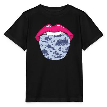 Rafting Tong - Stanley/Stella Kinder-T-shirt MINI CREATOR  - zwart - Voor - Mikhail (115cm)