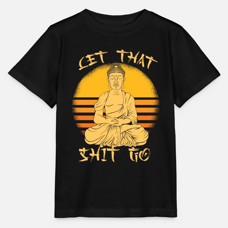 Buddha Buddhist Witzig - Stanley/Stella Kinder T-Shirt MINI CREATOR  - Schwarz