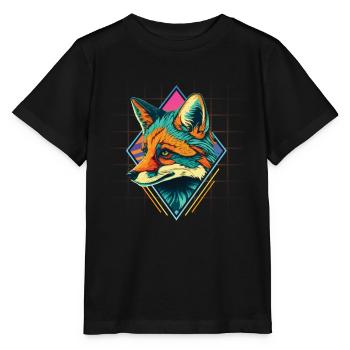 Furry Fandom Fursuits Colorful - Stanley/Stella MINI CREATOR Kids’ T-Shirt - black - Front - Mikhail (115cm)