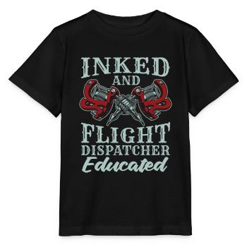 Notruf Leitstelle Einsatzzentrale Tätowierung - Stanley/Stella Kinder T-Shirt MINI CREATOR  - Schwarz - Vorne - Mikhail (115cm)
