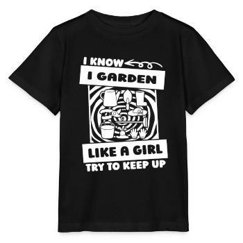 Hobbygärtner Garten - Stanley/Stella Kinder T-Shirt MINI CREATOR  - Schwarz - Vorne - Mikhail (115cm)