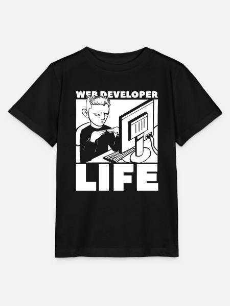 Web Entwickler Webdeveloper Leben - Stanley/Stella Kinder T-Shirt MINI CREATOR  - Schwarz