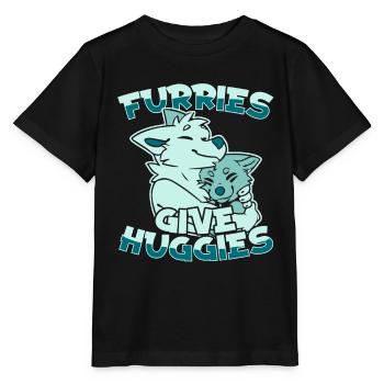 Furry Fandom Fursuits Hug - Stanley/Stella MINI CREATOR Kids’ T-Shirt - black - Front - Mikhail (115cm)