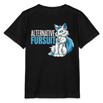 Furry Fandom Fursuits Cool - Stanley/Stella MINI CREATOR Kids’ T-Shirt - black - Front - Mikhail (115cm)