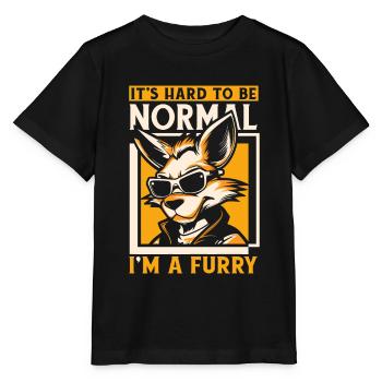 Furry Fandom Fursuits Funny - Stanley/Stella MINI CREATOR Kids’ T-Shirt - black - Front - Mikhail (115cm)