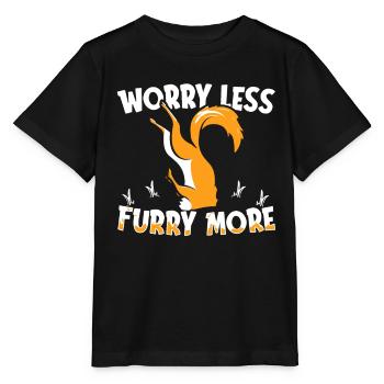 Furry Fandom Fursuits Funny - Stanley/Stella MINI CREATOR Kids’ T-Shirt - black - Front - Mikhail (115cm)