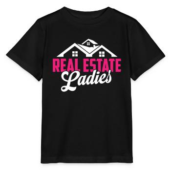 Agent immobilier dame - T-shirt bio MINI CREATOR Stanley/Stella Enfant - noir - Devant - Mikhail (115cm)
