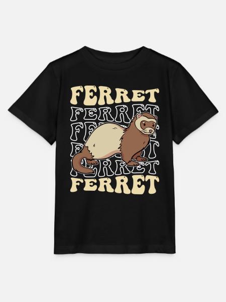 Frettchen Iltis - Stanley/Stella Kinder T-Shirt MINI CREATOR - Schwarz