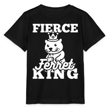 Putois furet - T-shirt bio MINI CREATOR Stanley/Stella Enfant - noir - Devant - Mikhail (115cm)