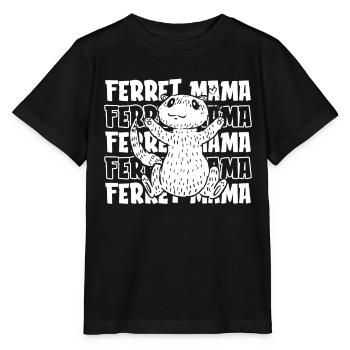 Mère putois furet - T-shirt bio MINI CREATOR Stanley/Stella Enfant - noir - Devant - Mikhail (115cm)