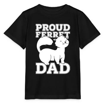 Putois furet - T-shirt bio MINI CREATOR Stanley/Stella Enfant - noir - Devant - Mikhail (115cm)
