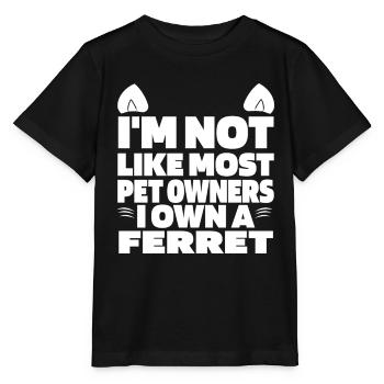 Putois furet - T-shirt bio MINI CREATOR Stanley/Stella Enfant - noir - Devant - Mikhail (115cm)