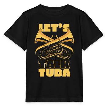 Fanfare procession tuba - Stanley/Stella MINI CREATOR Kids’ T-Shirt - black - Front - Mikhail (115cm)