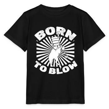 fanfare trombone chien fanfare trombone - T-shirt bio MINI CREATOR Stanley/Stella Enfant - noir - Devant - Mikhail (115cm)