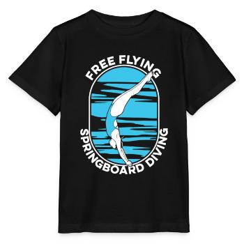 Diving Jumper Funny - Stanley/Stella MINI CREATOR Kids’ T-Shirt - black - Front - Mikhail (115cm)