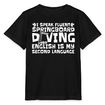 Diving Jumper Funny - Stanley/Stella MINI CREATOR Kids’ T-Shirt - black - Front - Mikhail (115cm)