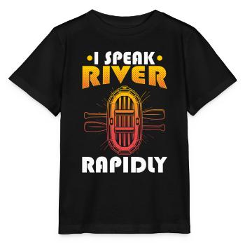 Rafting Wildwasser Rafting - Stanley/Stella Kinder T-Shirt MINI CREATOR  - Schwarz - Vorne - Mikhail (115cm)