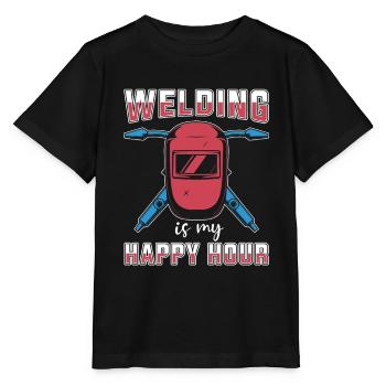 Welder Locksmith Happy Hour - Stanley/Stella MINI CREATOR Kids’ T-Shirt - black - Front - Mikhail (115cm)