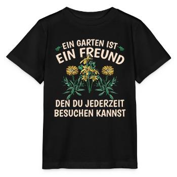 Hobbygärtner Garten - Stanley/Stella Kinder T-Shirt MINI CREATOR  - Schwarz - Vorne - Mikhail (115cm)
