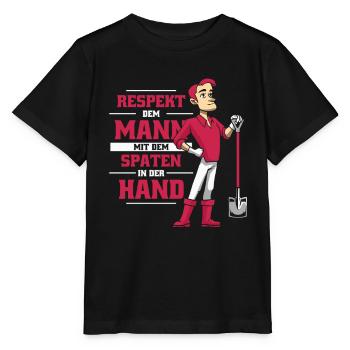 Hobbygärtner Garten - Stanley/Stella Kinder T-Shirt MINI CREATOR  - Schwarz - Vorne - Mikhail (115cm)