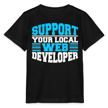 Développeur Web Support aux développeurs Web - T-shirt bio MINI CREATOR Stanley/Stella Enfant - noir - Devant - Mikhail (115cm)