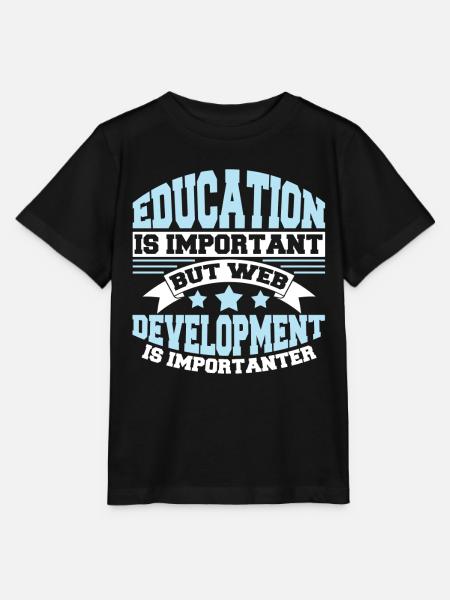 Web Entwickler Webdeveloper Lustig - Stanley/Stella Kinder T-Shirt MINI CREATOR - Schwarz