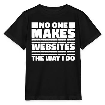 Développeur Web Développeur Web Drôle - T-shirt bio MINI CREATOR Stanley/Stella Enfant - noir - Devant - Mikhail (115cm)
