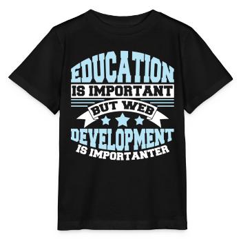 Développeur Web Développeur Web Drôle - T-shirt bio MINI CREATOR Stanley/Stella Enfant - noir - Devant - Mikhail (115cm)