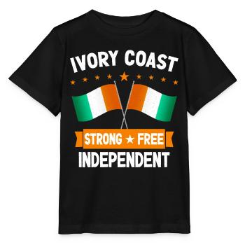 Ivory Coast - Stanley/Stella MINI CREATOR Kids’ T-Shirt - black - Front - Mikhail (115cm)
